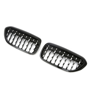 Rejilla frontal BMW para la serie 5 G30 2017-2020, completamente negra y mitad plateada, material ABS - Product Image 2