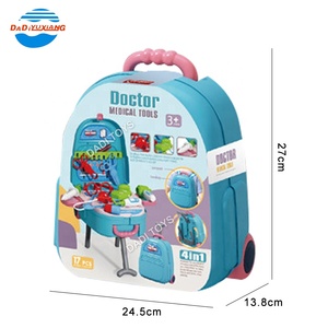 Valise à roulettes 4 en 1 Sac à dos Ensemble médical de docteur Jouets de docteur Jouets éducatifs de jeu de rôle de docteur pour enfants - Product Image 6