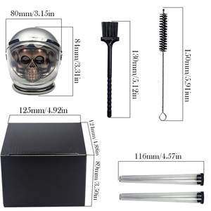 Gz39hm01 Khỉ Mũ Bảo Hiểm Hình Dạng Đa-Màu Kim Loại Kẽm Hợp Kim Thảo Mộc Thuốc Lá Máy Xay Hút Phụ Kiện - Product Image 6