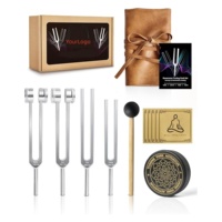 New Chakra Soul Purpose Tuning Fork Set Weighted Tuning Forks for Healing Sound Therapy Yoga Musical Instrument Accessories