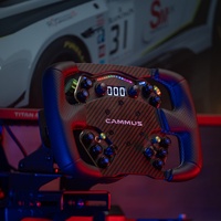 CAMMUS C12 Volant de Jeu Simulateur de Course à Entraînement Direct 12nm et Pédales d'Embrayage