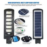 Lampadaire solaire LED tout-en-un 150W avec télécommande, lampadaires solaires étanches (lot de 10)