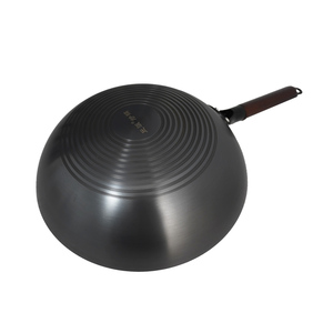 Premium Quality Iron Round Bottom Wok Multi Size Available <strong>Non</strong> <strong>Stick</strong> Uncoated Even Heat Distribution Cookware - Product Image 5