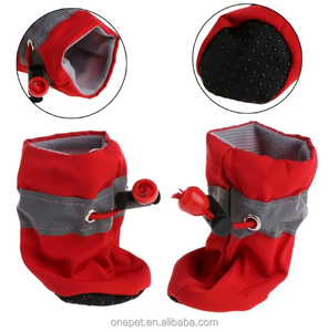 4 Uds impermeable invierno cálido antideslizante perro caminar botas lujo deporte estilo mascota perro zapatos malla algodón Animal al aire libre unidades - Product Image 4