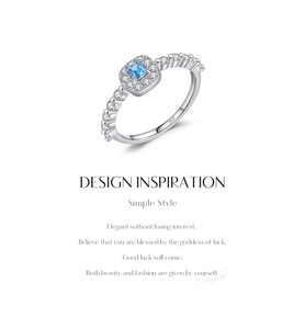 S925 Silver <b>Cushion</b> Cut Topaz <b>Ring</b> With Pave Setting Diamond Halo Romantic Gemstone Engagement <b>Ring</b> For Women - Product Image 6