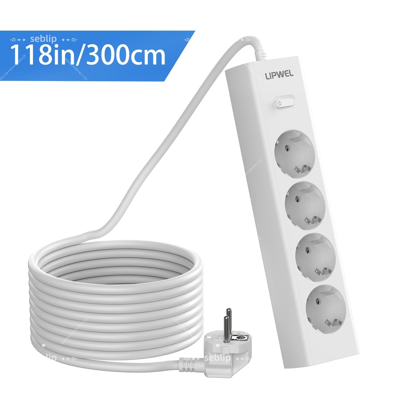 White 4AC 118in/300cm