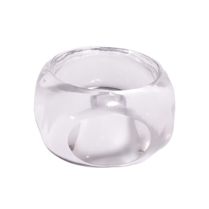 Handmade 48 Carat Unisex Natural Crystal Cabochon <b>Ring</b> Fancy Carved Meditation Rock Fashion Jewelry for Healing - Product Image 1