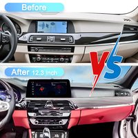 Kits de mise à niveau de l'intérieur de la voiture à écran tactile Navihua pour BMW Série 5 F10 2011-2017 Lecteur DVD Android avec système multimédia AC Panel