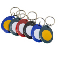 Conveniente y seguro 13,56 MHz ABS RFID Key Fobs Etiqueta de llave inteligente colorida con Mini 1K Chip para hoteles