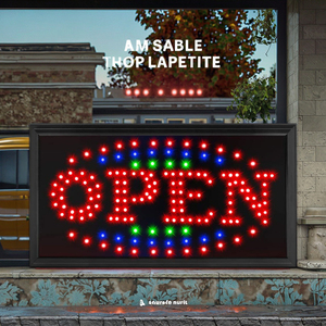 Chinese High Quality Low Price Customizable <b>LED</b> Open <b>Sign</b> Board for Advertising Office Bar Use PC Hanging Installation - Product Image 3