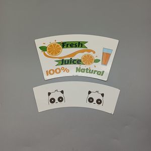Impresión personalizada flexible convierte los abanicos de papel simples en una publicidad móvil práctica para su negocio de bebidas. Abanico de papel para vasos. - Product Image 6