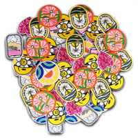 Patchs brodés personnalisés en chenille et sequins thermocollants, badges à coudre avec logo laser, appliques pour chapeaux, sacs et vêtements