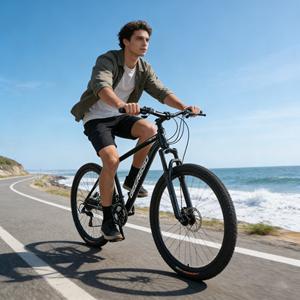 Vélo à freins à disque haute performance avec fourches robustes, VTT Hardtail en alliage d'aluminium 27,5 pouces pour adultes, idéal pour la conduite tout-terrain et sur sentier - Product Image 2