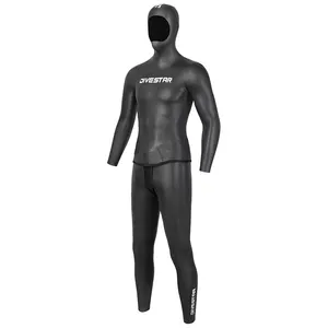 DIVESTARフリーダイビングネオプレンウェットスーツ3MM厚スムーススキンスポーツウェア水泳用防水性と通気性