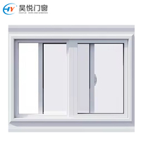 Fenêtres en PVC Fenêtres à battants Série 80 Fenêtres en acier plastique 2,0 de épaisseur 5+6A+5 Verre isolant trempé Fenêtre coulissante