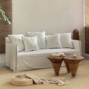 Phổ Biến Phong Cách Bắc Âu Hiện Đại Ngả Vải Cắt <span class=keywords><strong>Sofa</strong></span> Cho Không Gian Nhỏ Màu Trắng Ba Ghế Đồ Nội Thất Nhà Phòng Khách <span class=keywords><strong>Sofa</strong></span> - Product Image 2