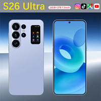 Smartphone S26 Ultra 7,3 pouces 90Hz Android 15 16 Go 1 To 108 MP 8000 mAh Deca Core Écran LED 5G Double SIM Carte TF Face ID Shenzhen