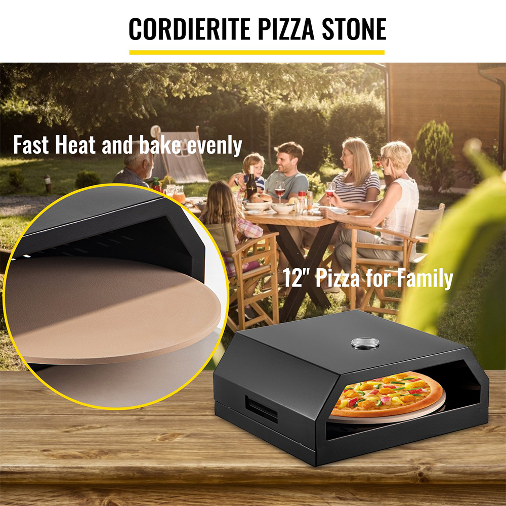 Hot Sales 16 Inch Multi Fuel Black Outdoor Portable Wood Fired Mini Pizza Oven
