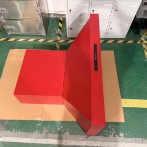 Campana extractora de cocina de 48 pulgadas y 1800 CFM con control remoto, acabado en acero inoxidable rojo, apagado retardado, para uso doméstico - Product Image 4