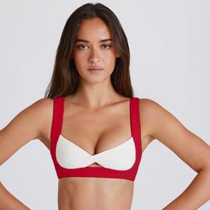 2025 новый стиль, комплект спортивной одежды из <span class=keywords><strong>2</strong></span> предметов, сексуальный контрастный противоударный бюстгальтер, юбка для тенниса и гольфа с шортами, фитнес-Теннисный Набор для женщин - Product Image 2