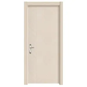屋内PVC防水ドア無垢材モダン寝室ドアインテリア