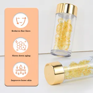 Beste Verkoop Collageen Hydraterende Capsules Serum Goud <span class=keywords><strong>24K</strong></span> Gezichts Bleken Huidverzorging Gezicht Etherische Olie <span class=keywords><strong>24K</strong></span> Goud Serum Capsules - Product Image 3