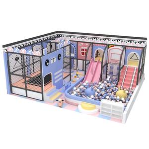 Ensemble d'équipements de terrain de jeu intérieur pour filles, thème bonbons, château espiègle, forme de crème glacée <span class=keywords><strong>et</strong></span> de beignets, rêve de fille - Product Image 2