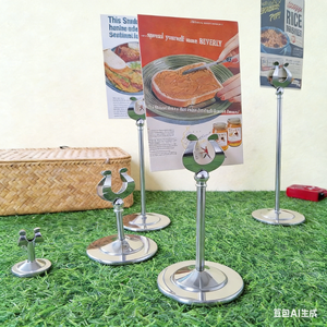 Moderno Porta-Numero da Tavolo in Acciaio Inox Spesso 4 Pollici e Supporto per Cartellini per Hotel, Banchetti, Matrimoni e Eventi Aziendali - Product Image 5