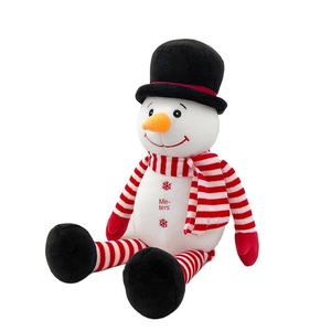 Fournitures de décoration de Noël personnalisées animaux en peluche en coton super doux avec renne père noël bonhomme de neige jouet - Product Image 4