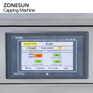 Machine de capsulage automatique de bureau ZONESUN ZS-XG1870G pour bonbons, chewing-gums, bouteilles de vin, flacons, avec alimentateur vibrant - Product Image 2
