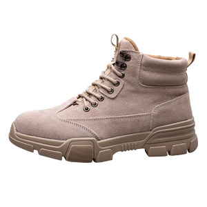 Stivali Antinfortunistici <span class=keywords><strong>da</strong></span> Lavoro Invernali 2021 Impermeabili <span class=keywords><strong>da</strong></span> <span class=keywords><strong>Uomo</strong></span>, Stivaletti <span class=keywords><strong>da</strong></span> <span class=keywords><strong>Neve</strong></span> <span class=keywords><strong>da</strong></span> Esterno Caldi Antiscivolo alla Caviglia con Spessa Fodera in Peluche e Suola in Gomma Antiscivolo - Product Image 2