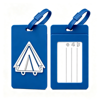 Étiquette de bagage personnalisée en PVC, étiquette d'identification de voyage, étiquette de valise imperméable, étiquette de nom personnalisée pour sac à dos, accessoires de voyage