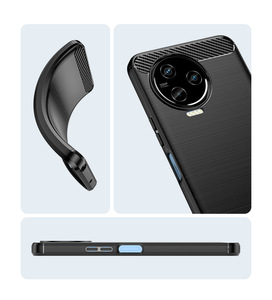 Nueva funda de silicona TPU para accesorios de teléfono móvil para Infinix Note 12 Note12 Pro 2023, fundas de fibra de carbono cepilladas para teléfono móvil - Product Image 2