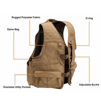 Gilet de chasse léger en polyester personnalisé Mydays Outdoor avec logo, pour la chasse aux oiseaux et gibiers, avec sac de transport et poches pour cartouches