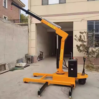 Eterlift Kompakter Elektrischer Mobilkran, Hydraulischer Mini-Tragkran für Garagenwartung, Kleines Hebezeug