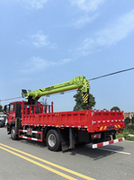 Grue de camion de 8 tonnes, 240 CV, hauteur de levage maximale de 20,5 m, grue mobile montée sur camion pour la construction