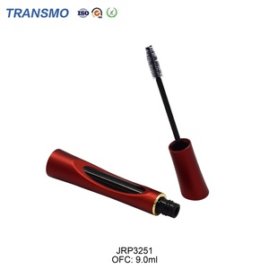 Emballage de tube de mascara, tube d'eye-liner, flacon de mascara rouge avec brosses, emballage vide pour mascara - Product Image 4