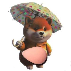 Super Soft Silicone Shiba Inu Corgi Big Belly Squishy Toy <b>Car</b> Anti Collision Sticker Home Decor Anti Bump <b>Decal</b> - Product Image 4
