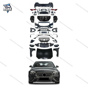 Venta caliente W214 E53 estilo AMG para <span class=keywords><strong>Mercedes</strong></span> Clase <span class=keywords><strong>E</strong></span> W213 2016-2023 E200 <span class=keywords><strong>E300</strong></span> E350e E450 Kit de carrocería de parachoques de rejilla de estiramiento facial Exterior - Product Image 1