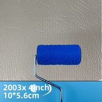 Pinceau à rouleau à texture à motif aléatoire Outil de construction en fibre de 4 pouces 8 pouces Outil de peinture foncé clair pour fournitures d'art