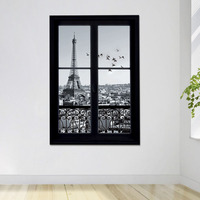 Autocollants muraux écologiques, autocollants muraux amovibles imperméables, autocollant mural 3d de la tour Eiffel, autocollants de décoration pour la maison, autocollant mural en Pvc