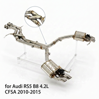 ING SUS304 avec tuyau en Z et soupape pour Audi RS5 B8 4.2L CFSA 2010-2015 |   Échappement à quatre sorties avec télécommande – Vente en gros