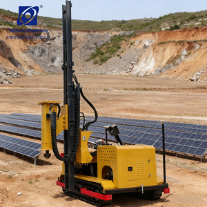 Machine de fondation photovoltaïque sur chenilles hydraulique à haute efficacité avec moteur, pompe, contrô<span class=keywords><strong>le</strong></span> intelligent et positionnement de précision 99,5 %+ - Product Image 2