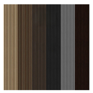 Panel acústico de listones de madera para mascotas MDF absorbente de sonido paneles de pared acústicos insonorización DIY 100% paneles de madera de material de poliéster - Product Image 6