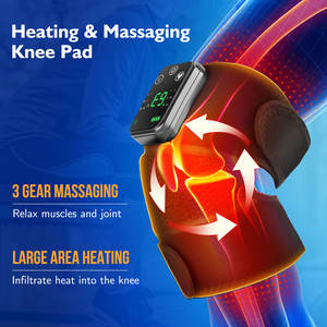 Wiederauf ladbare elektrische Vibrations heizung Ellbogen Schulter wickel polster Knie massage gerät mit Wärme - Product Image 4