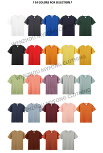QUATU New Style 100% Cotton Drop Shoulder Blank Pro Club Shirts Solid Color <b>Tshirt</b> Custom Logo for Unisex - Product Image 2