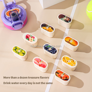 Nuevas Botellas de Agua con Diseño Innovador de 700ml y 1000ml, de Plástico Tritan de Grado Alimenticio, Libres de BPA, con Cápsulas de Sabor para Niños - Product Image 5