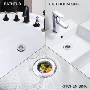 Dễ dàng-to-sạch chống chặn cống sàn bồn rửa Cắm Lọc di động thép không gỉ lưới bồn rửa lọc - Product Image 5