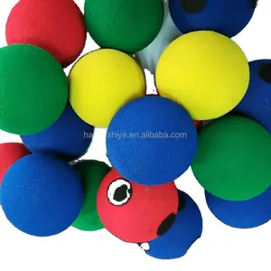 Palla giocattolo in schiuma eva ad alta elasticità sfera in schiuma di gomma nbr palla in spugna eva autoadesiva fine conveniente