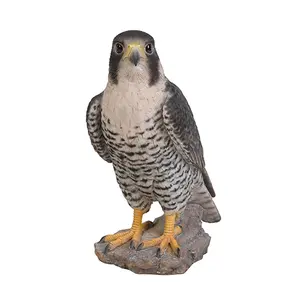 Statue de Falcon, ornement en résine, maison et jardin, création d'art, oiseau sauvage vif, décoration pour la maison et le jardin, en vente